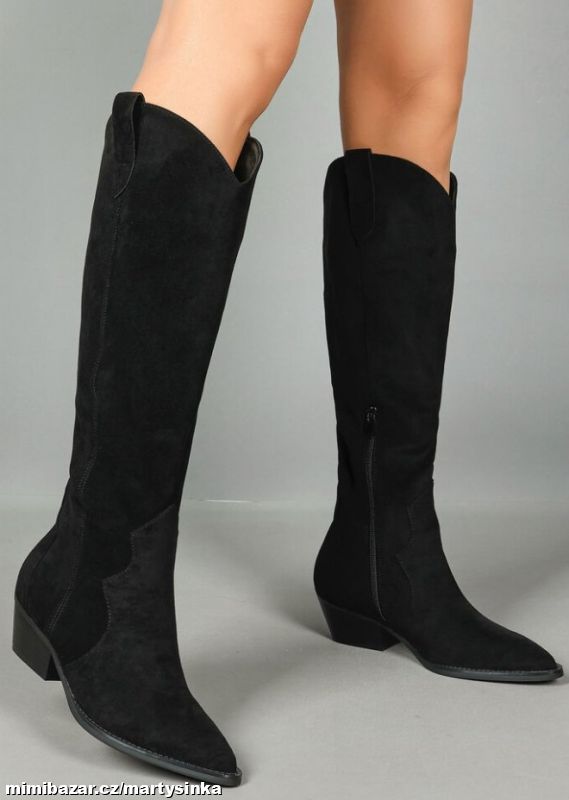 Trendy vysoké kozačky na podpatku PODZIM 2025