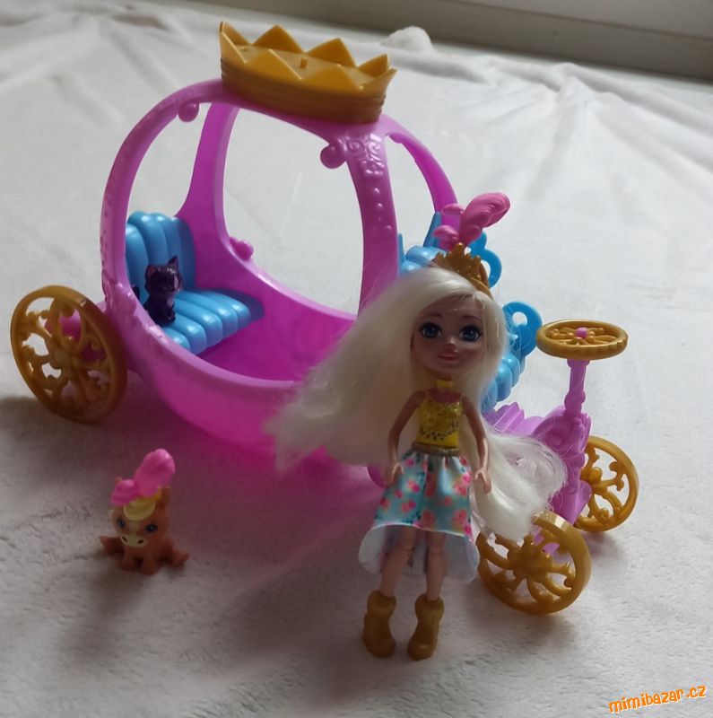 Enchantimals - panenka s kočárem a zvířátkem