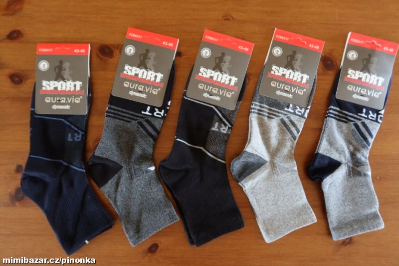 Sportovní ponožky vel. 39-42 5 párů