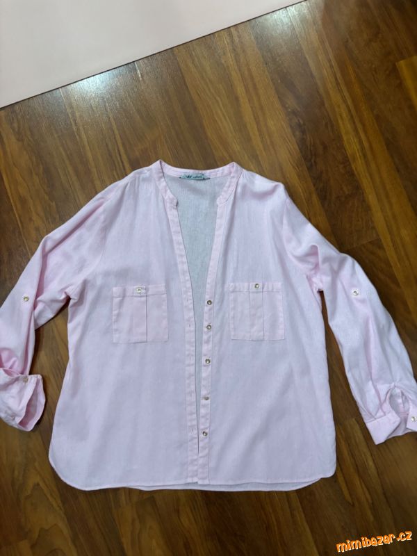 Lněná košile Zara