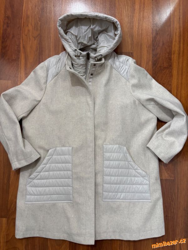 Bezový kvalitní kabát pod/jaro