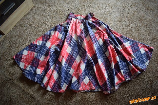 Maxi kolová sukně, sukýnka xs/34