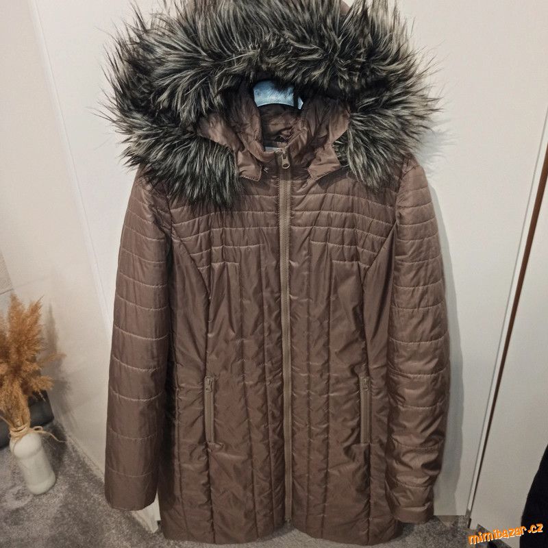 Dlouhá dámská zimní bunda Vel.L/XL