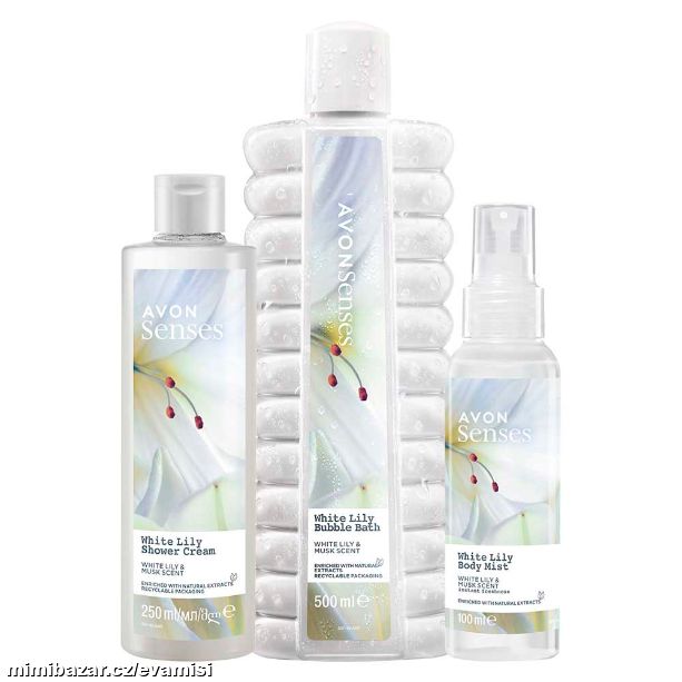 3dílná sada s vůní bílé lilie a mošusu