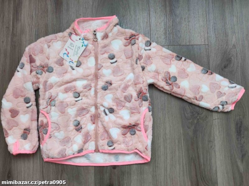 Dívčí teplá mikina 98, 104, 110, 116, 122, 128