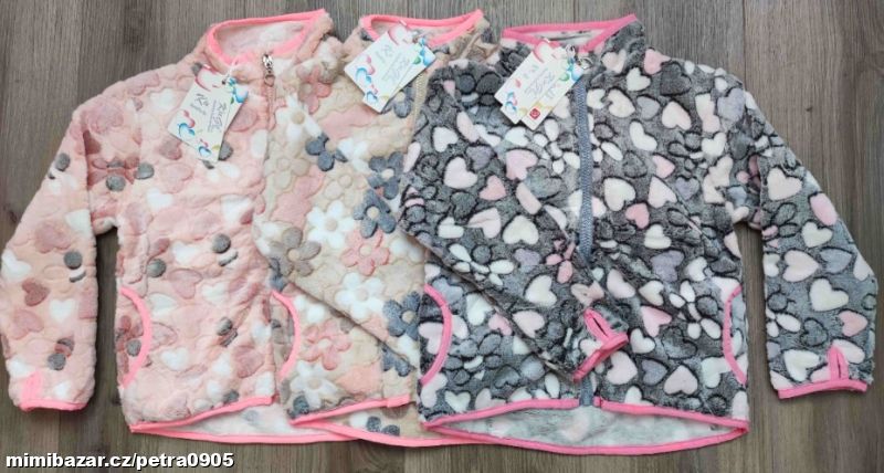 Dívčí teplá mikina 98, 104, 110, 116, 122, 128