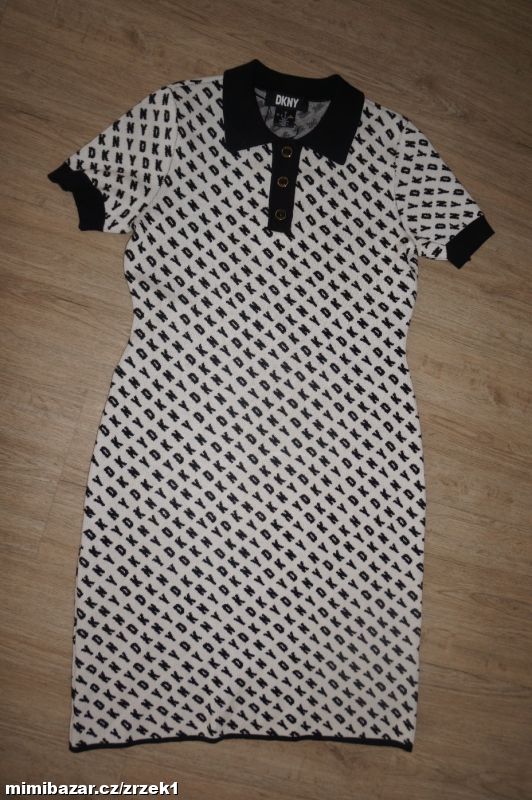DKNY nádherné pletené šaty vel.S