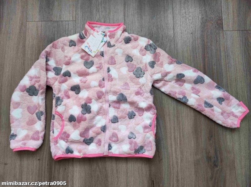 Dívčí teplá mikina Kugo 116, 122, 128, 134, 140, 146