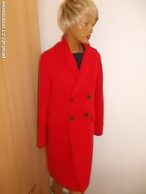 NÁDHERNÝ FLAUŠOVÝ 3/4 KABAT VEL, 38 TOP STAV