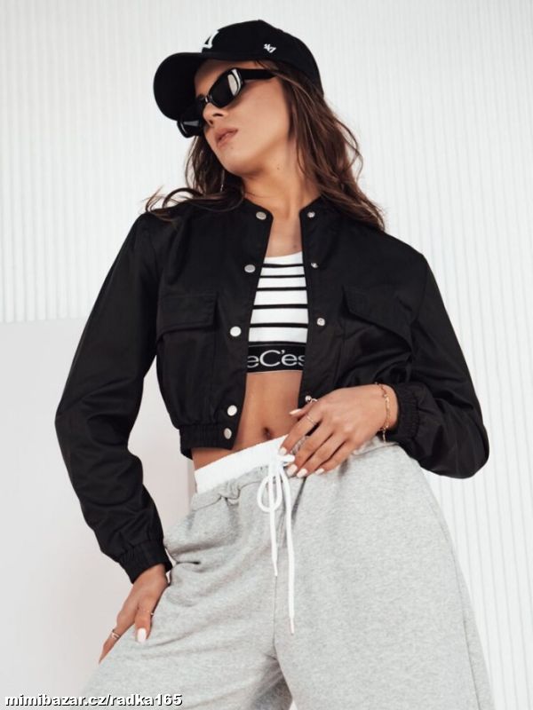 Riflová crop bunda vel.S