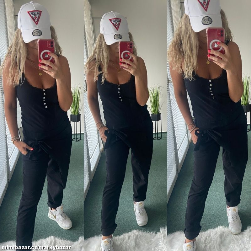 Tepláky s vázáním na boku mašlička