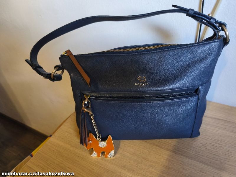 Tmavomodrá kožená kabelka RADLEY LONDON