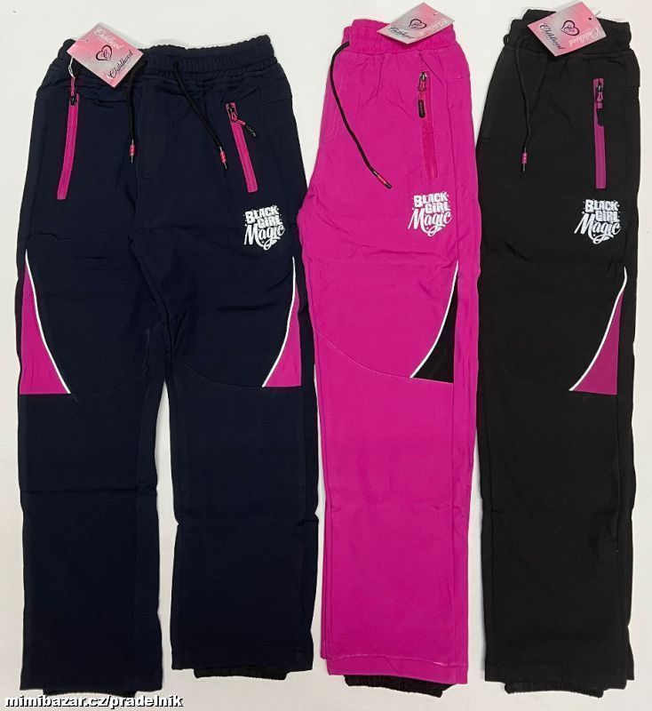 Dívčí zateplené softshellové kalhoty vel.134 - 164