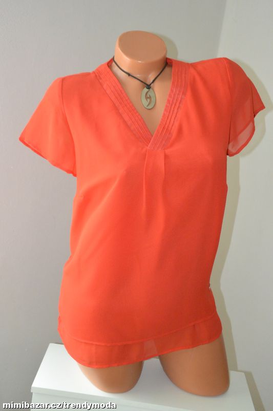 V oranžová halenka Lisa Tossa vel. 38