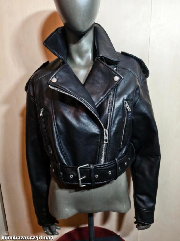 VÝPRODEJ !! koženková bunda Zara vel M