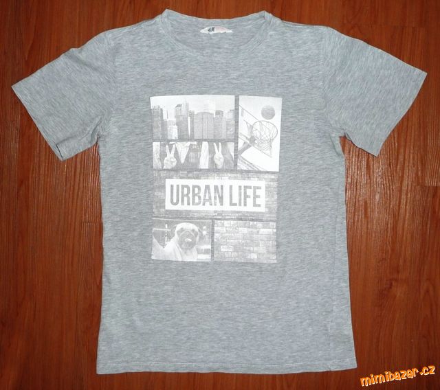 Světle šedé chlapecké tričko