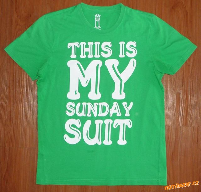 Zelené bavlněné tričko