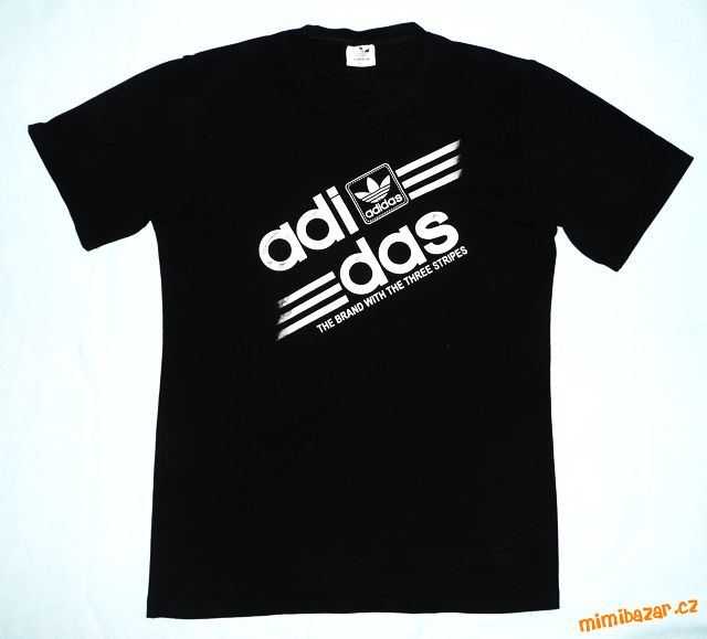 Černé tričko ADIDAS