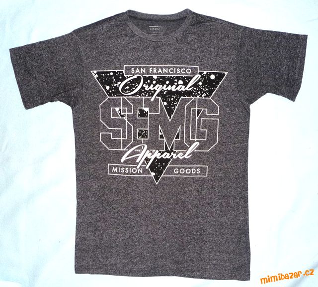 Tmavě šedé tričko