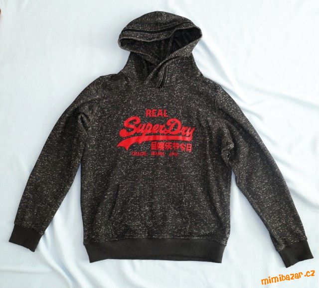 Tmavě šedá mikina Superdry