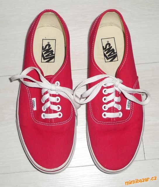 Červené tenisky boty Vans TOP stav