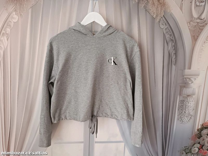 Slabá mikina do pasu Calvin Klein