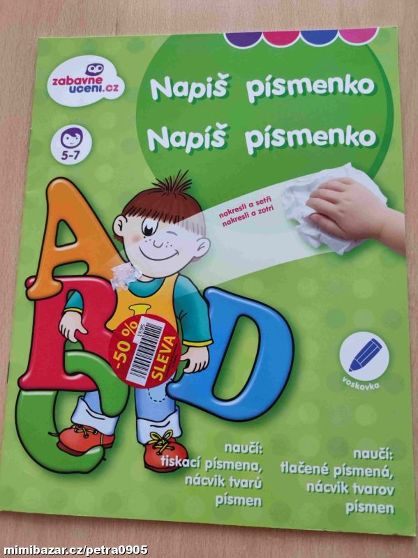 Napiš písmenko-zábavné učení se stíratelným sešite