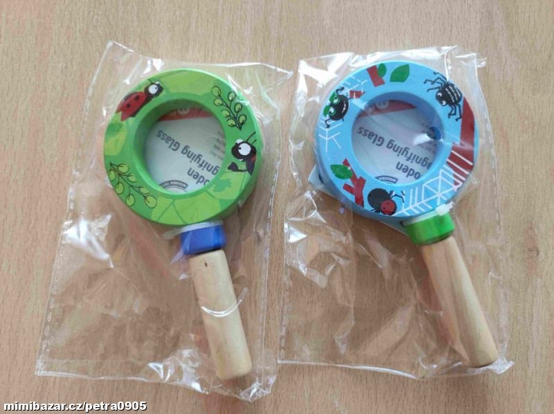 Dětská dřevěná lupa 2x