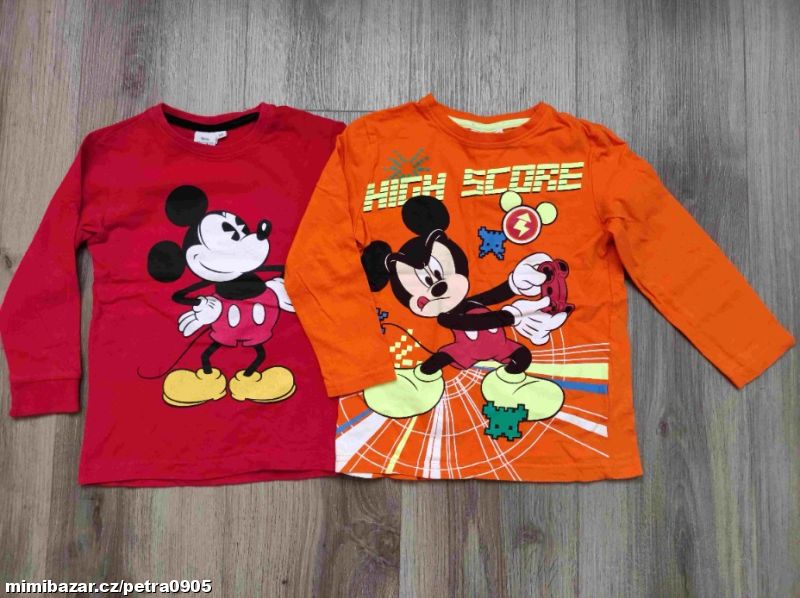 Chlapecké triko Mickey Mouse vel. 110 2x