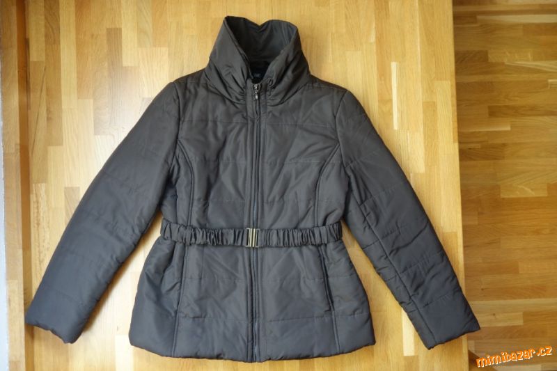 Tmavě hnědá dámská zimní bunda vel. 44