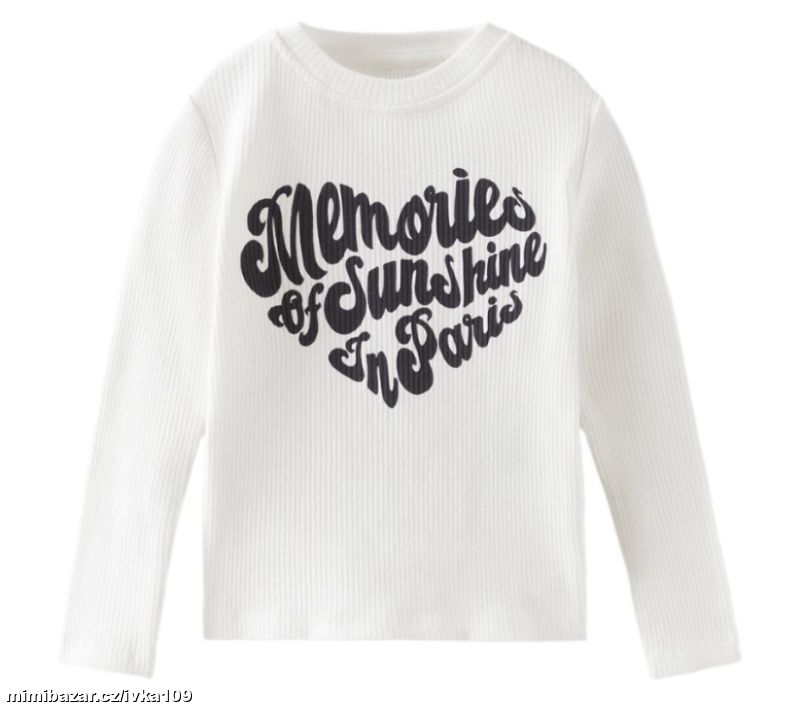 Zara žebrované tričko vel. 152