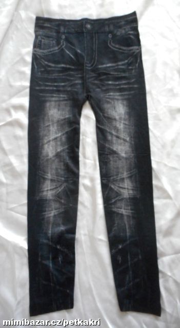 dámské legíny džínový efekt měřte
