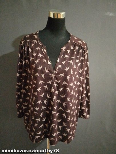*** KRÁSNÉ DÁMSKÉ VZOROVANÉ TRIKO H&M, VEL.XL ***