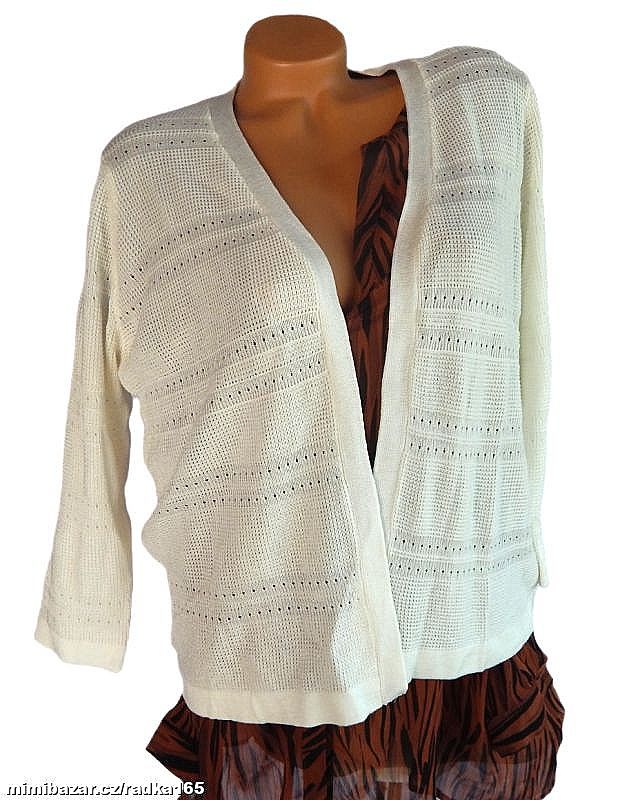 Měkoučký cardigan vel.46