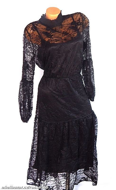 Měkoučké celokrajkové šaty vel.46