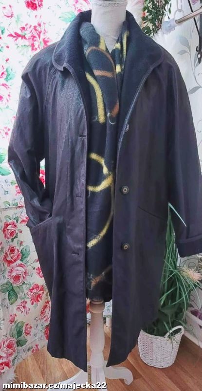 TEPLEJŠÍ PŘECHODOVÝ KABÁT + ŠÁLA ~~~~~ 8679