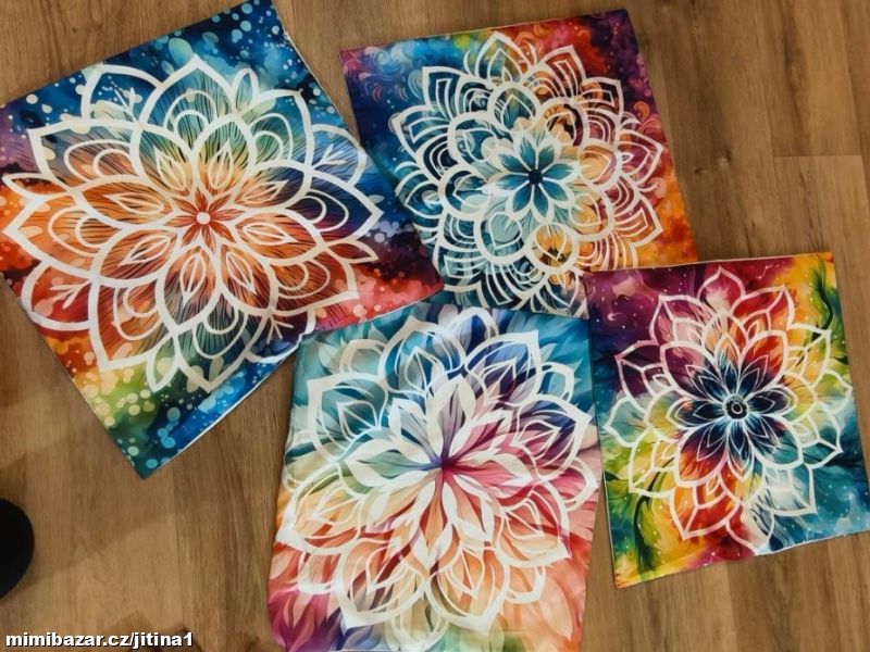 dekorační polštářky mandaly