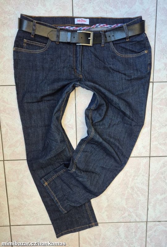 Tmavě modré pružné džíny JOHN BANER-48