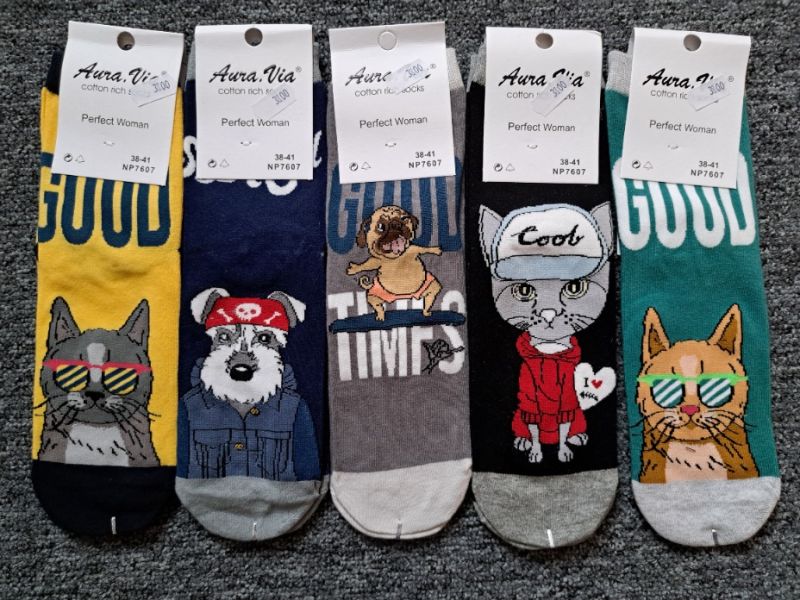 Ponožky slabé s obrázkem