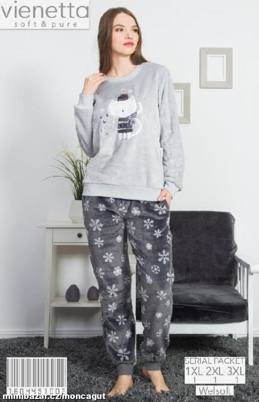 Pyžamo dámské SOFT teplé