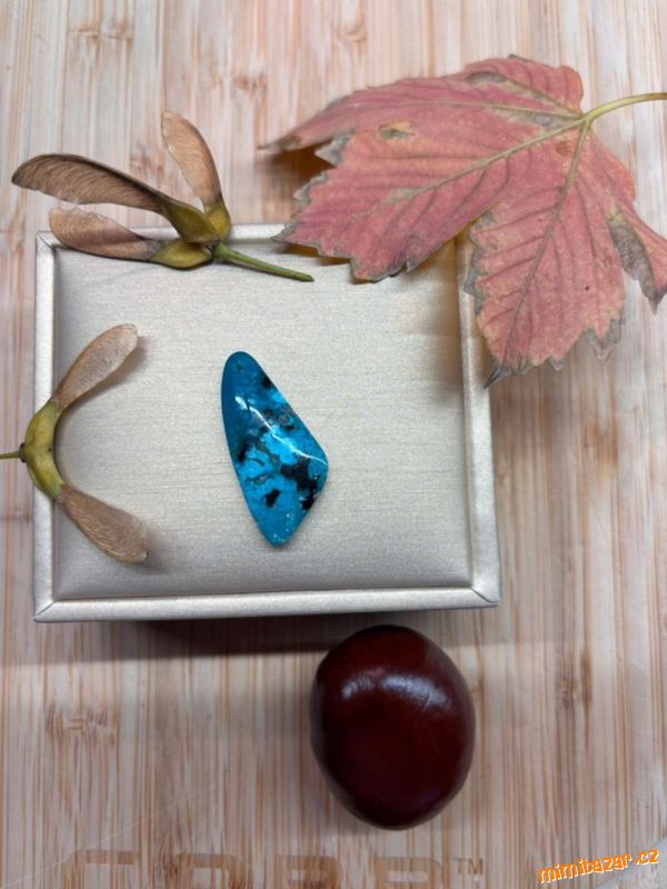 Vzácný šperkový kámen Chryzokol Gem Silica - TOP