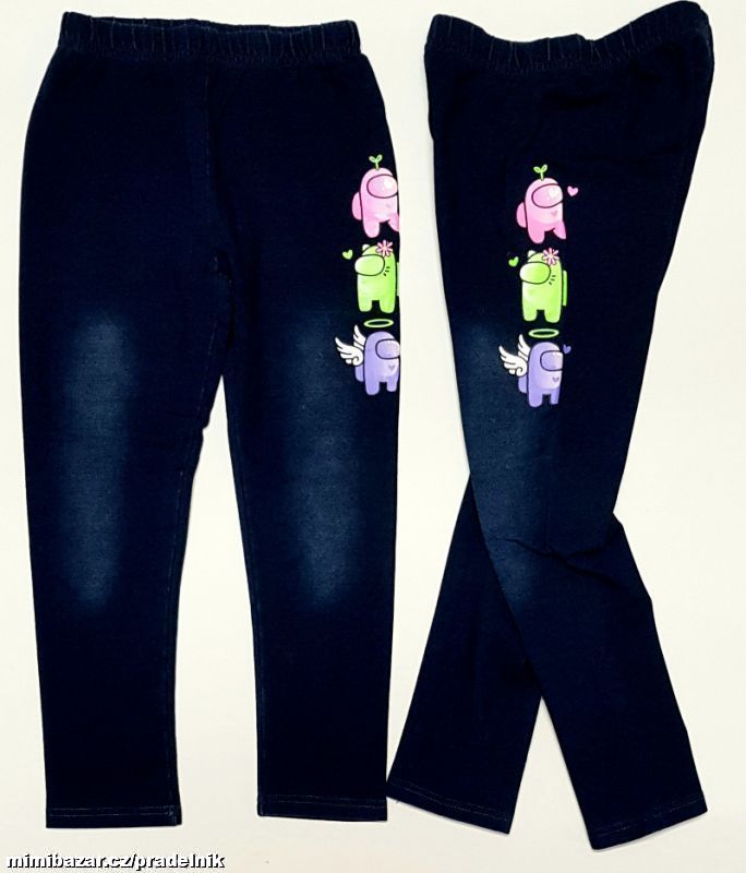 BVavlněné riflové legíny Among Us vel. 116 až 146