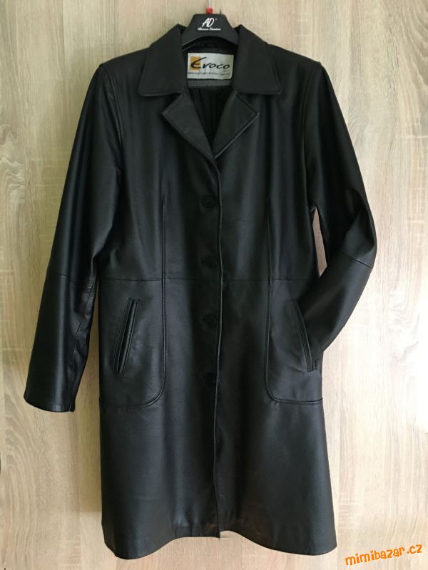 Kožený plášť Evoco, vel. XL