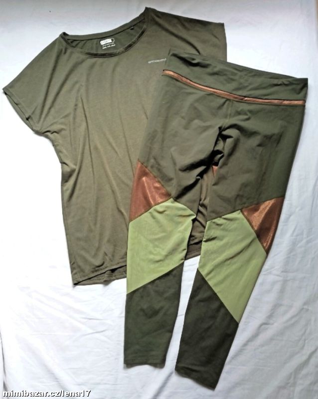 SPORTOVNÍ TRIČKO + LEGÍNY - 42/XL