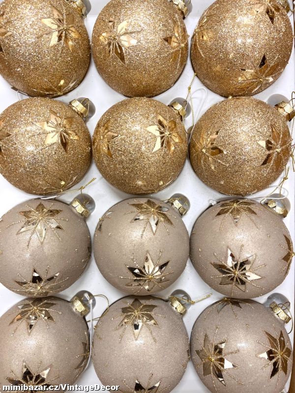 Vánoční baňky sada 12 ks...SKLADEM