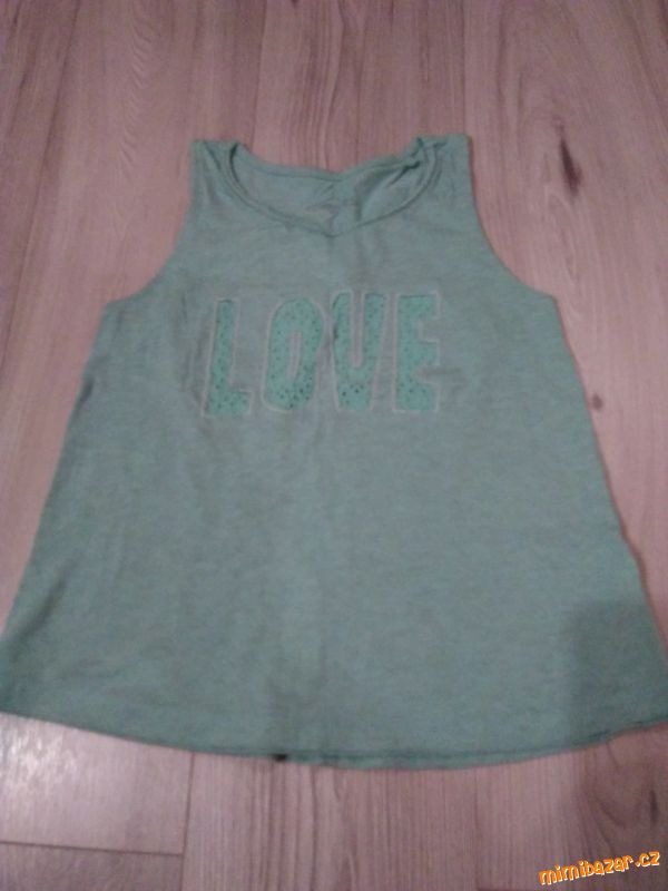 Zelenkavé tílko NEXT vel. 11 let