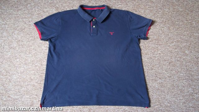 Gant tmavomodré pánské triko V.4XL