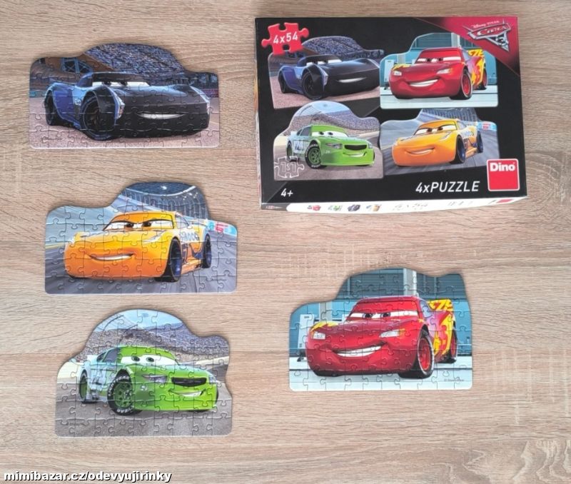 4pack puzzle Car's