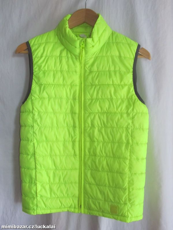 Prošívaná limetková vesta GAP