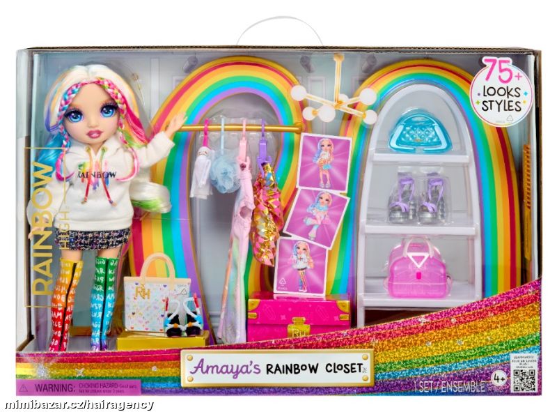 543183 Rainbow High Šatník s panenkou